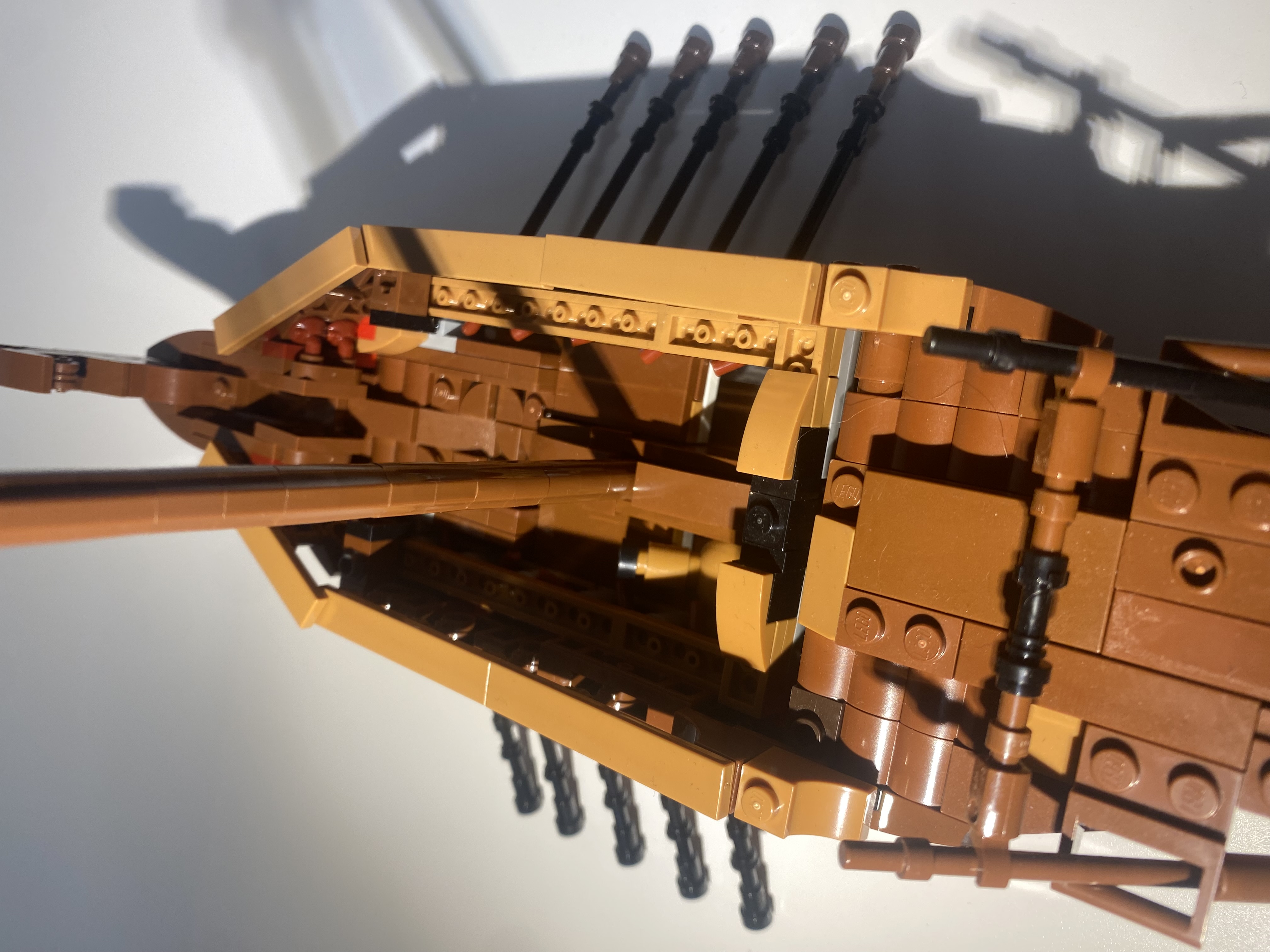 LEGO MOC - Керкур: Руль можно повернуть, и он будет оставаться в статичном положении, за счет трения двух баров