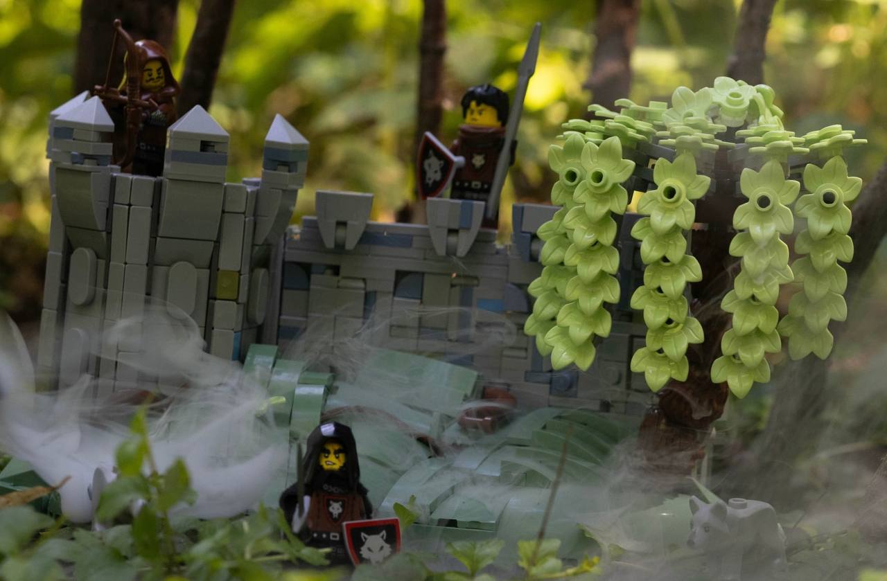LEGO MOC - Замок на болоте: пар с болота